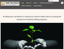 Tablet Screenshot of metacred.com